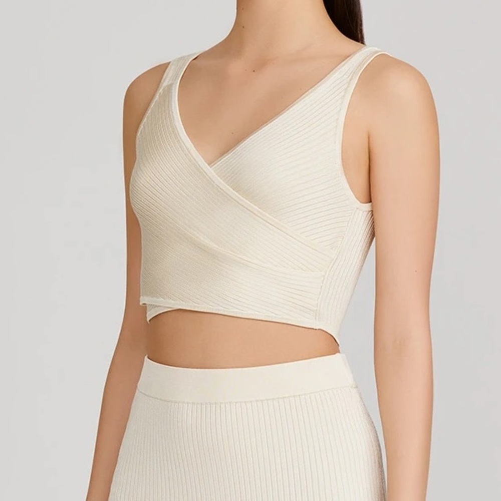 Significant Other Abbie Rib- Knit Crop Top - Picture 2 of 8